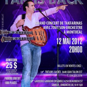 TAKFARINAS À MONTRÉAL, LE 12 MAI 2012